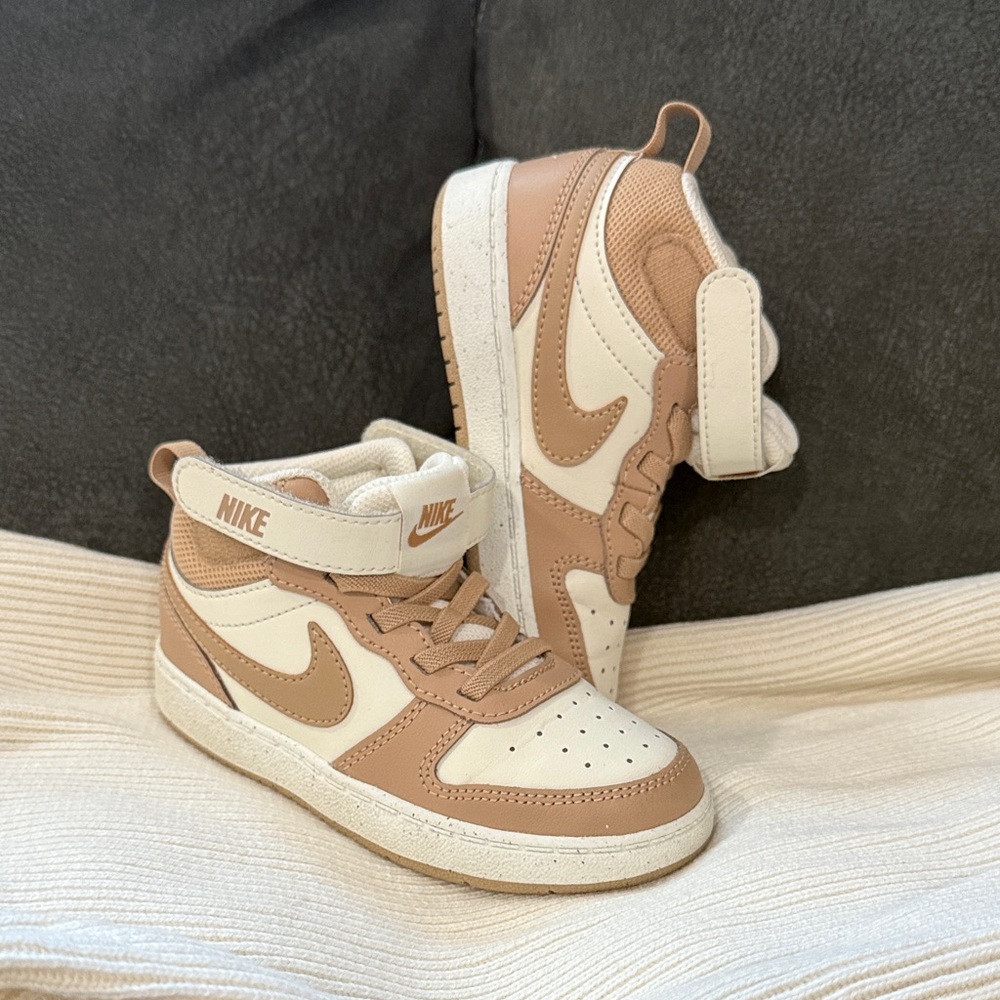 Nike Kids' Court Borough Mid 2 High Top Sneaker Baby/Toddler